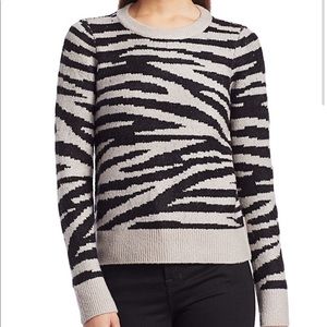 Design history Zebra Jacquard Sweater (size small)